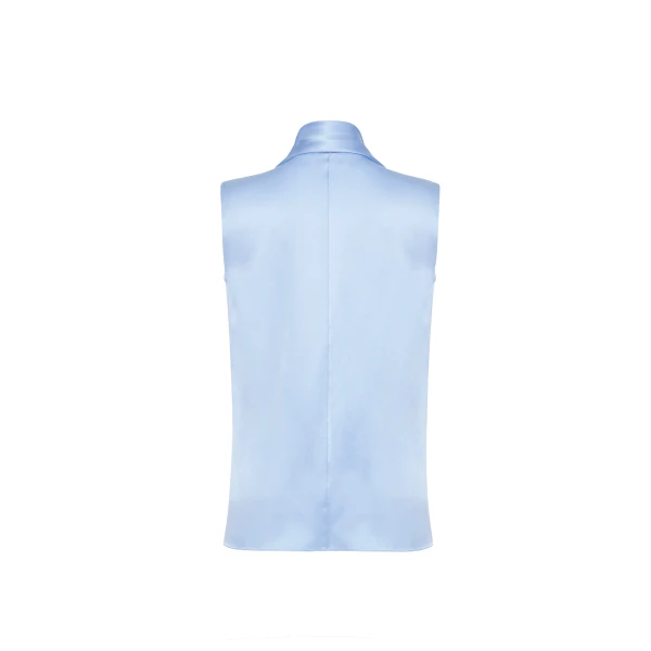 Adam Lippes Hana Top in Pale Blue, view 5