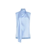 Adam Lippes Hana Top in Pale Blue