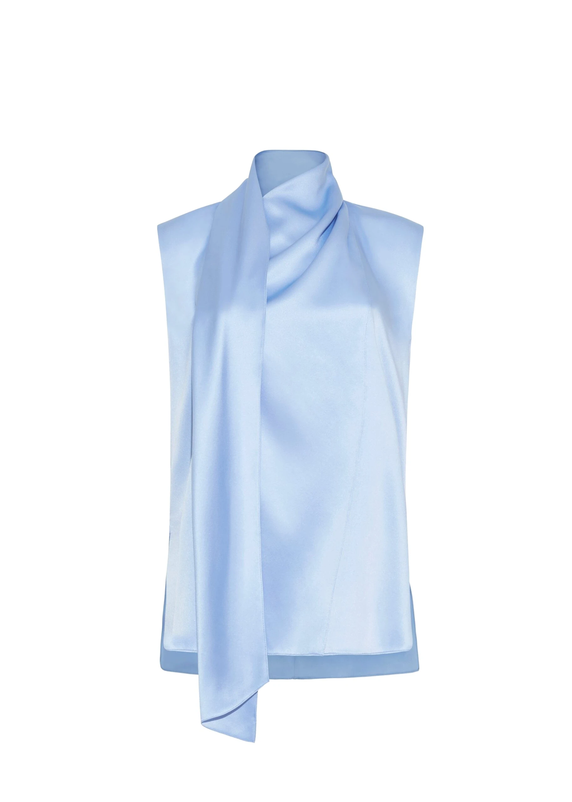 Adam Lippes Hana Top in Pale Blue
