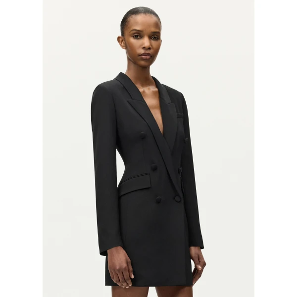 Adam Lippes Hitori Dress in Black, view 3