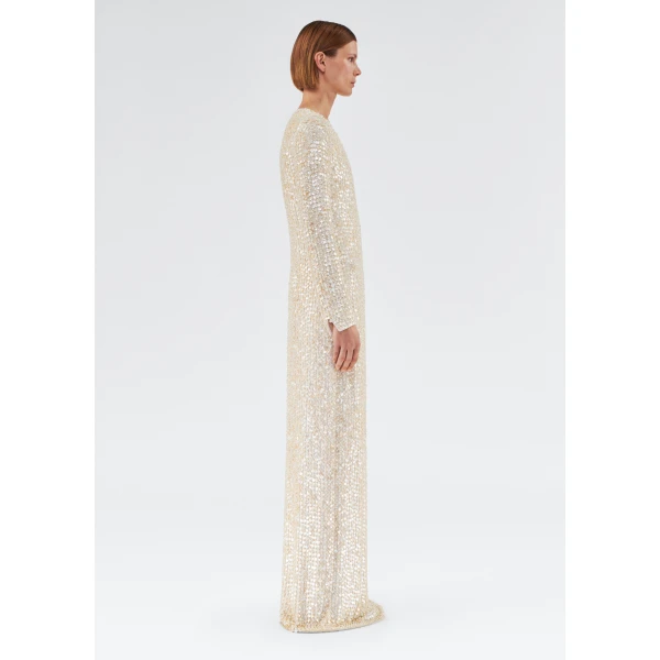 Adam Lippes Jamis Dress in Ivory, view 3