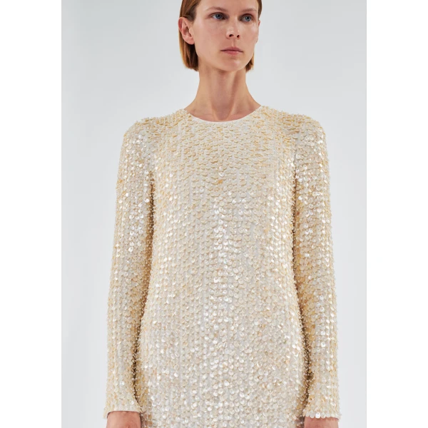 Adam Lippes Jamis Dress in Ivory, view 4