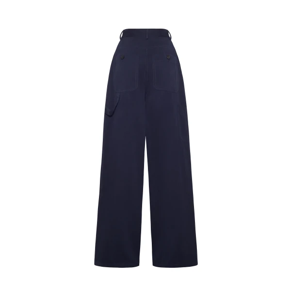 Adam Lippes Jasper Pant in Navy, view 2