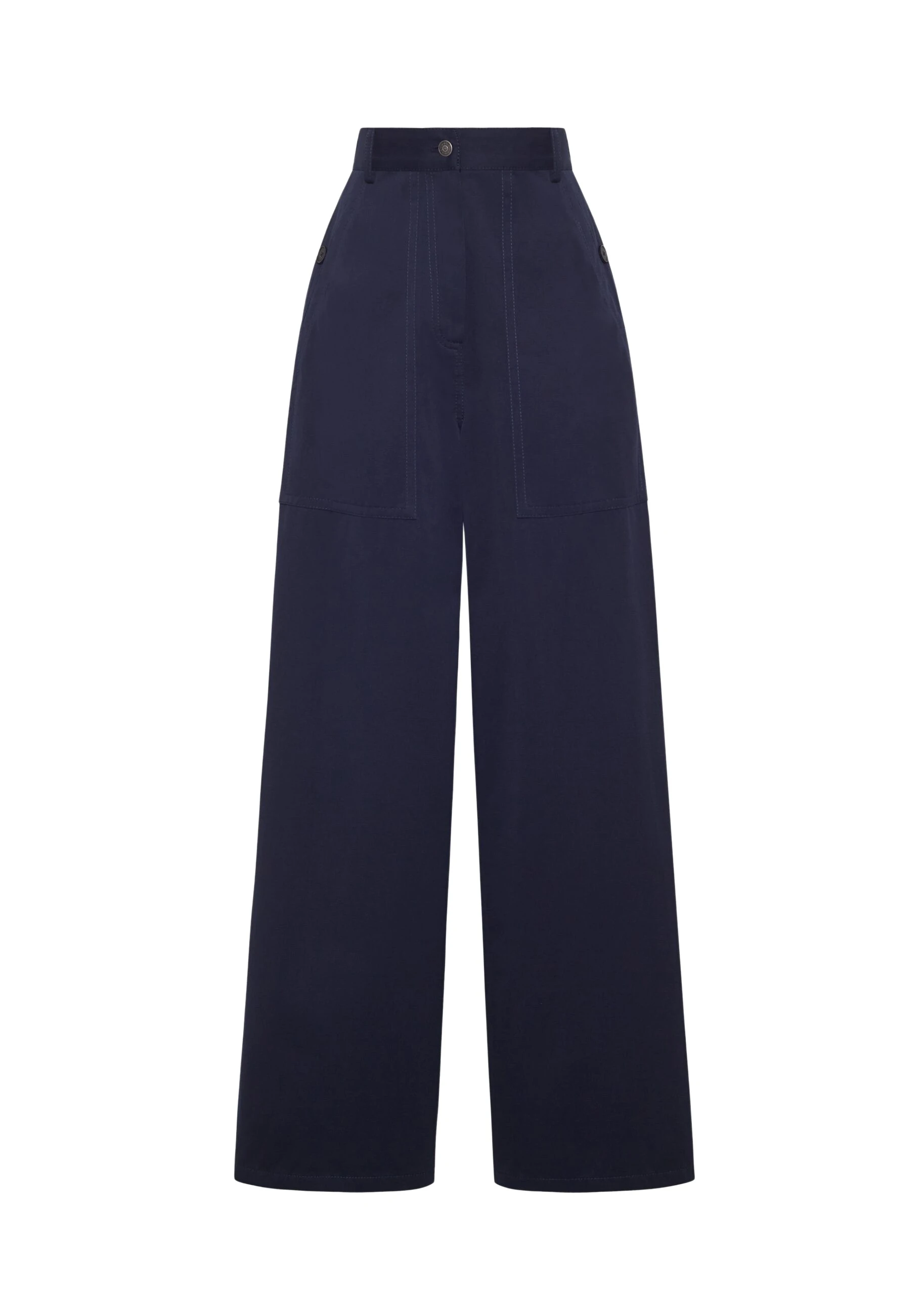 Adam Lippes Jasper Pant in Navy