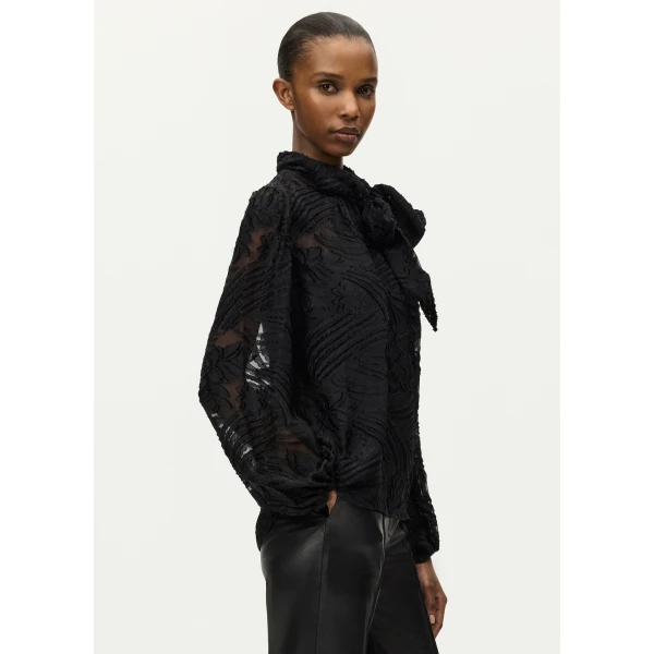 Adam Lippes Joan Top in Black, view 3