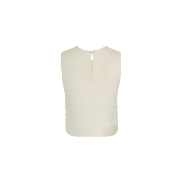 Adam Lippes Kai Top in Stone, view 5