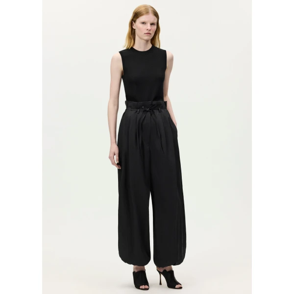 Adam Lippes Kaito Pant in Black, view 2