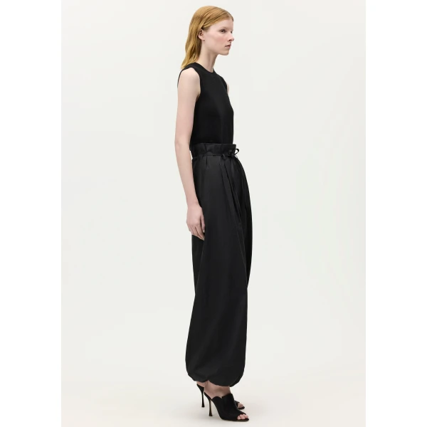 Adam Lippes Kaito Pant in Black, view 3