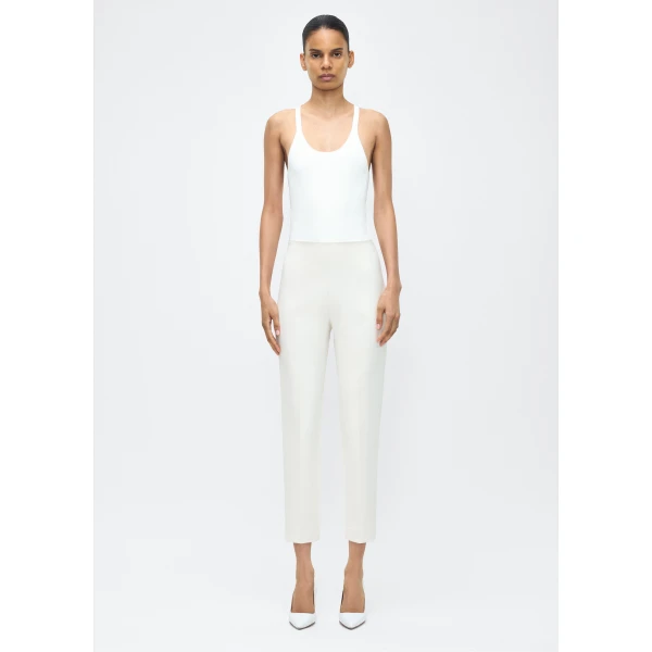 Adam Lippes Kit Pant in Ivory, view 2