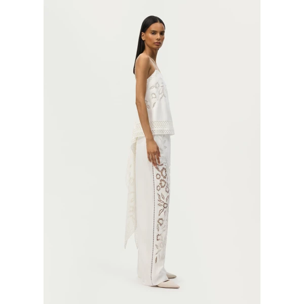 Adam Lippes Lark Top in White, view 3