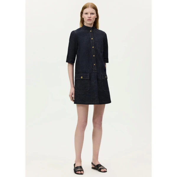 Adam Lippes Lauder Dress in Indigo, view 2