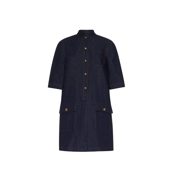 Adam Lippes Lauder Dress in Indigo