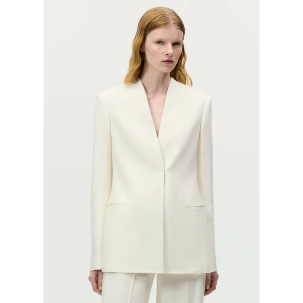 Adam Lippes Lazarus Jacket in Ivory, view 2