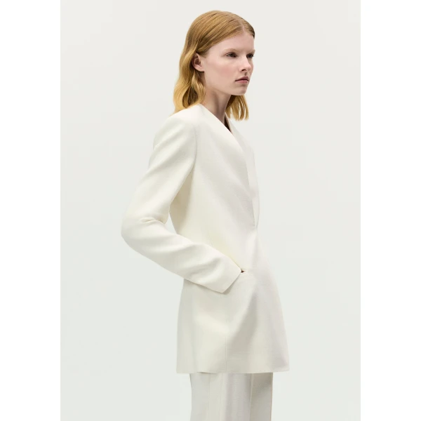Adam Lippes Lazarus Jacket in Ivory, view 3