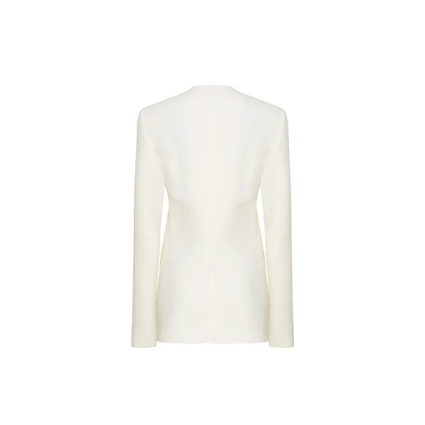 Adam Lippes Lazarus Jacket in Ivory, view 4