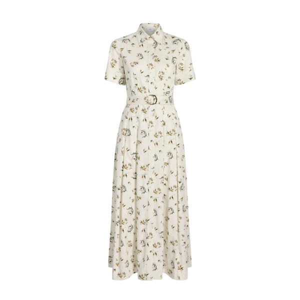 Adam Lippes Leighton Dress in Ivory Floral