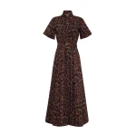 Adam Lippes Leighton Dress in Natural Leopard