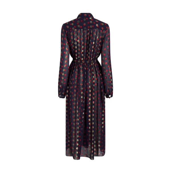 Adam Lippes Lettie Dress in Navy Multi, view 5