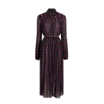 Adam Lippes Lettie Dress in Navy Multi