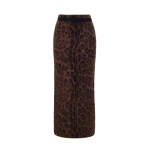 Adam Lippes Levi Skirt in Natural Leopard