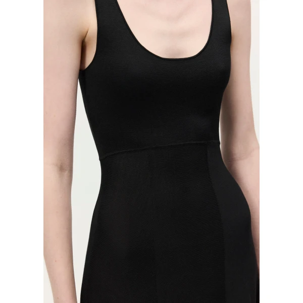 Adam Lippes Linda Dress in Black, view 4