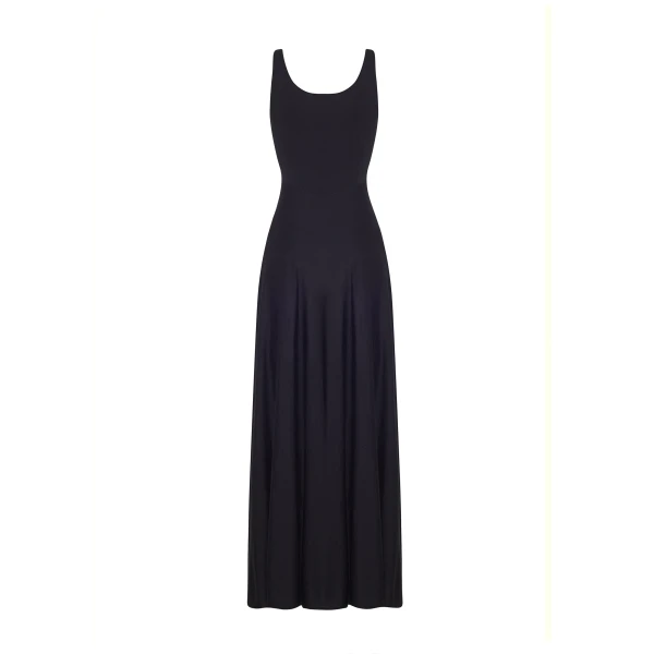 Adam Lippes Linda Dress in Black, view 5