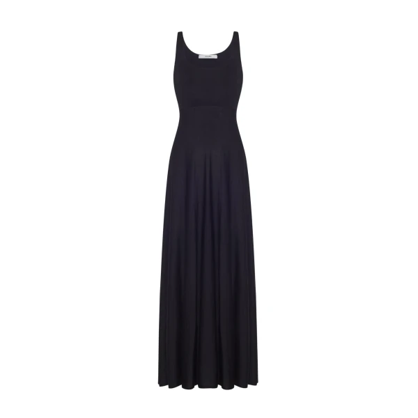 Adam Lippes Linda Dress in Black