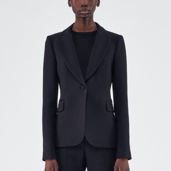 Adam Lippes Logan Jacket in Black, view 2