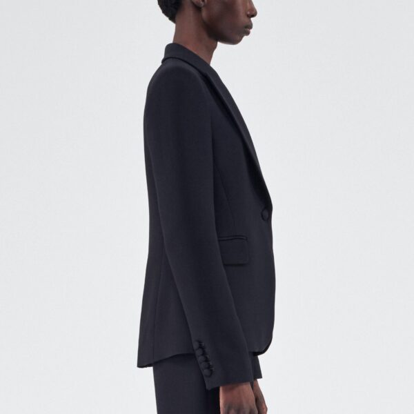 Adam Lippes Logan Jacket in Black, view 3