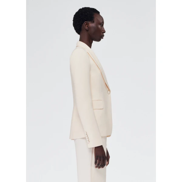 Adam Lippes Logan Jacket in Ivory, view 3