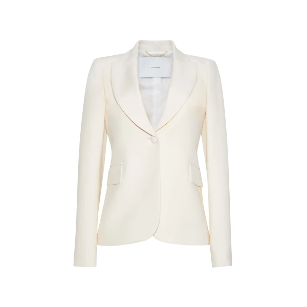 Adam Lippes Logan Jacket in Ivory