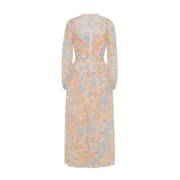 Adam Lippes Lorynn Dress in Ivory Floral, view 5