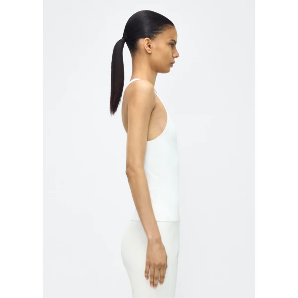 Adam Lippes Lumii Tank in Ivory Knit, view 3