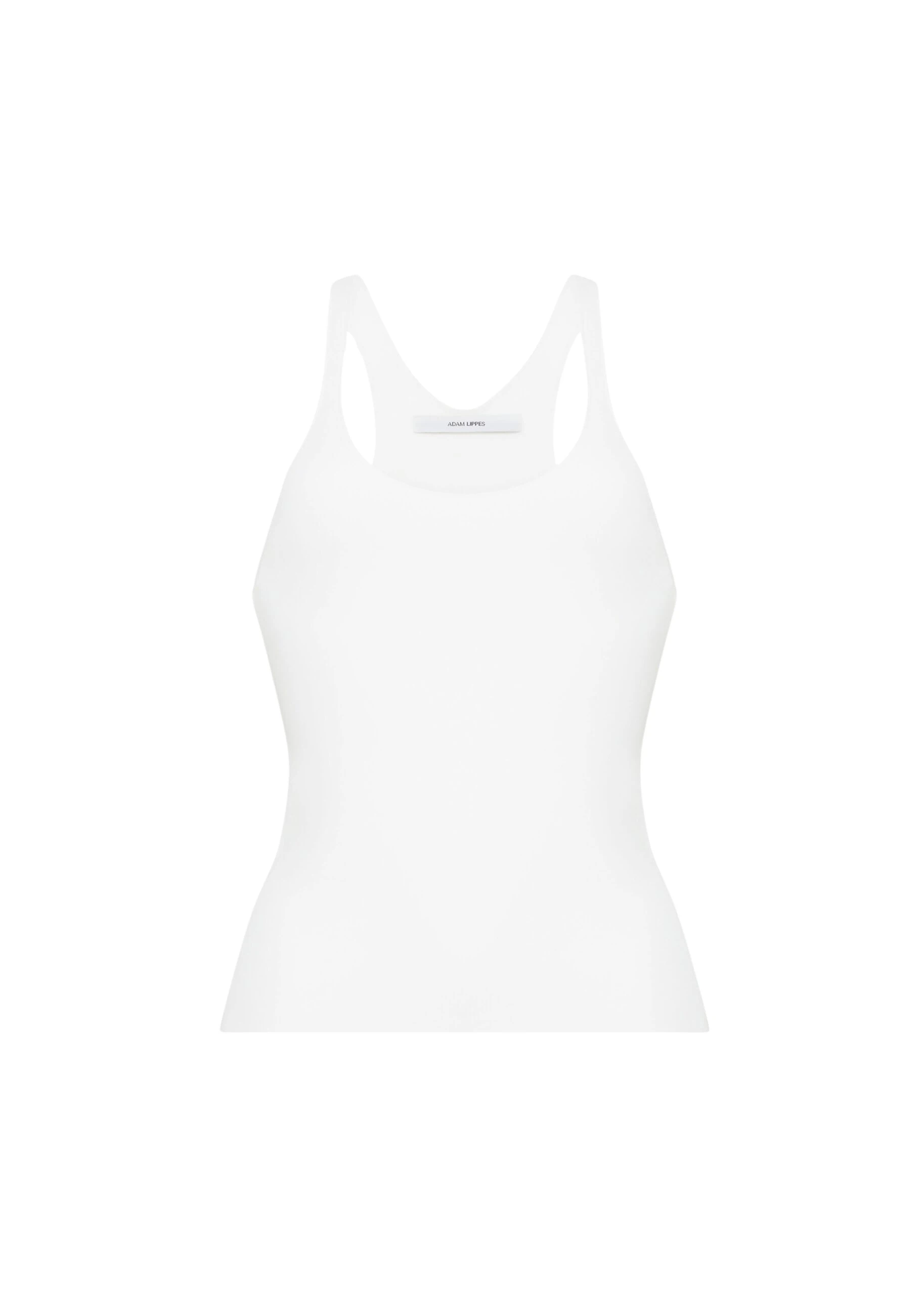 Adam Lippes Lumii Tank in Ivory Knit