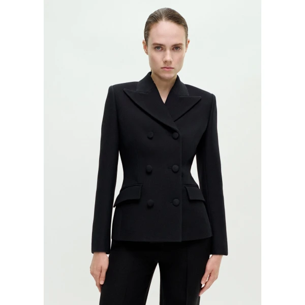 Adam Lippes Malone Jacket in Black, view 4