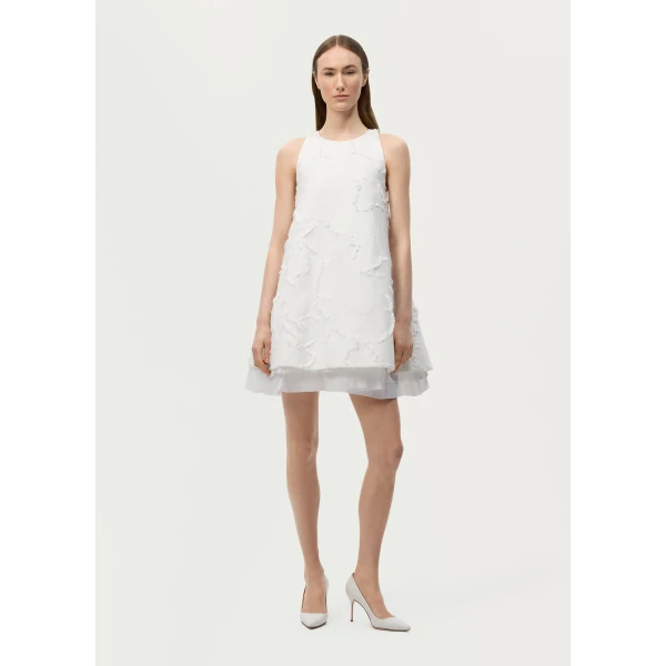 Adam Lippes Manon Dress in White, view 2