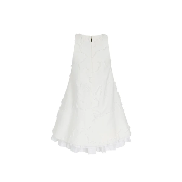 Adam Lippes Manon Dress in White, view 5