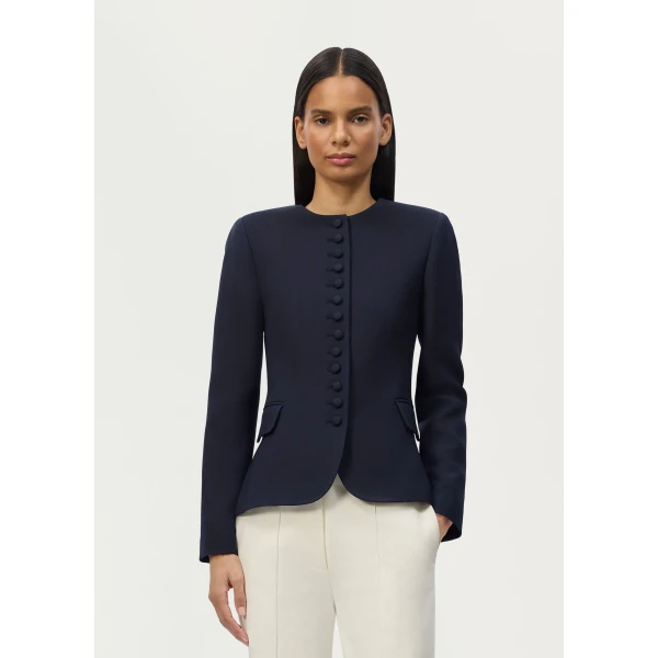 Adam Lippes Marin Jacket in Navy, view 2