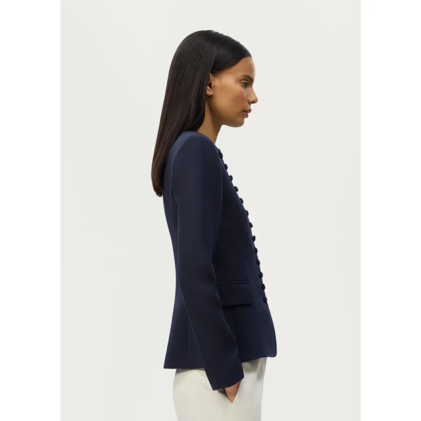 Adam Lippes Marin Jacket in Navy, view 3