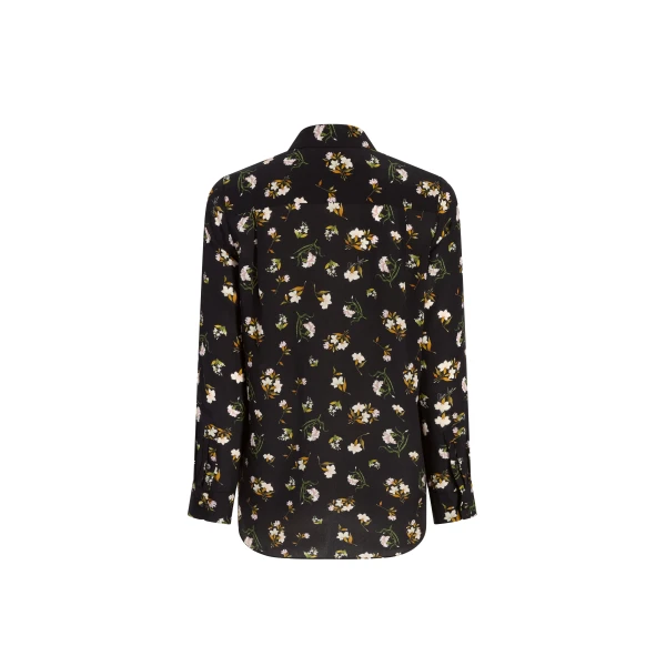 Adam Lippes Mathias Shirt in Black Floral, view 4