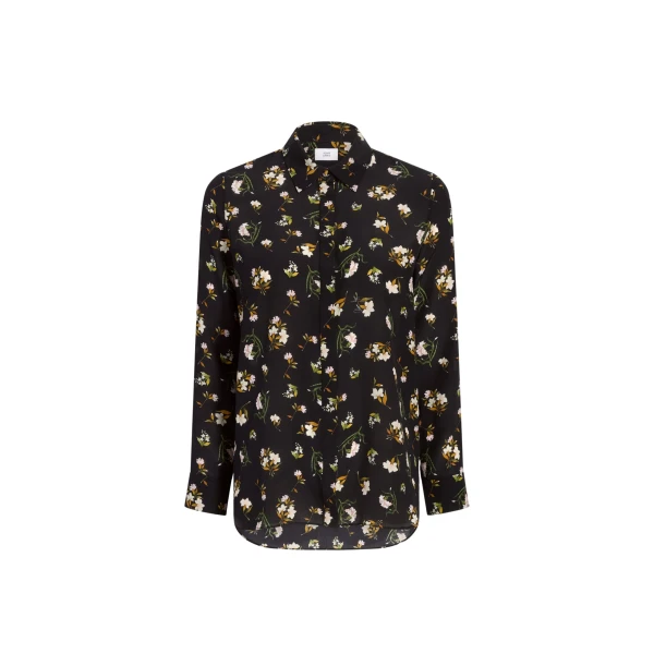 Adam Lippes Mathias Shirt in Black Floral