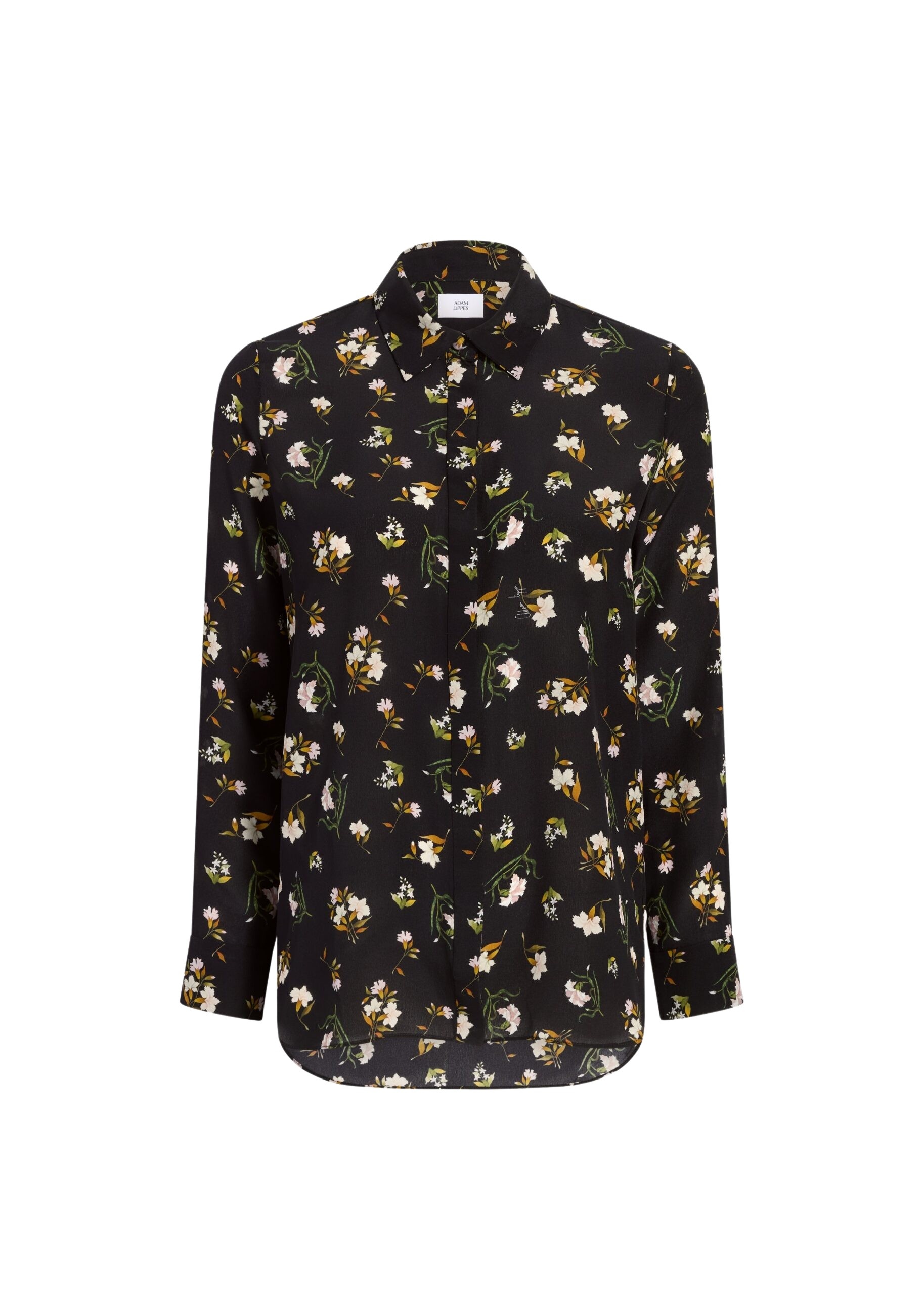 Adam Lippes Mathias Shirt in Black Floral