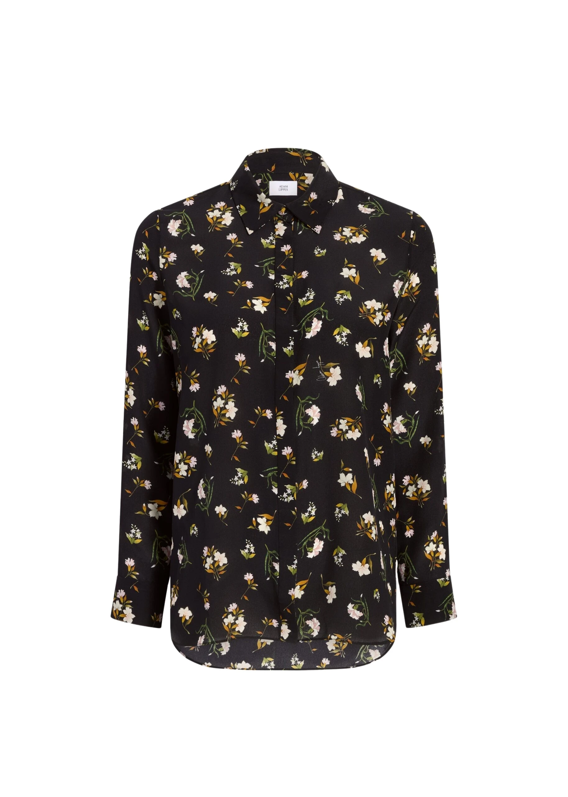 Adam Lippes Mathias Shirt in Black Floral