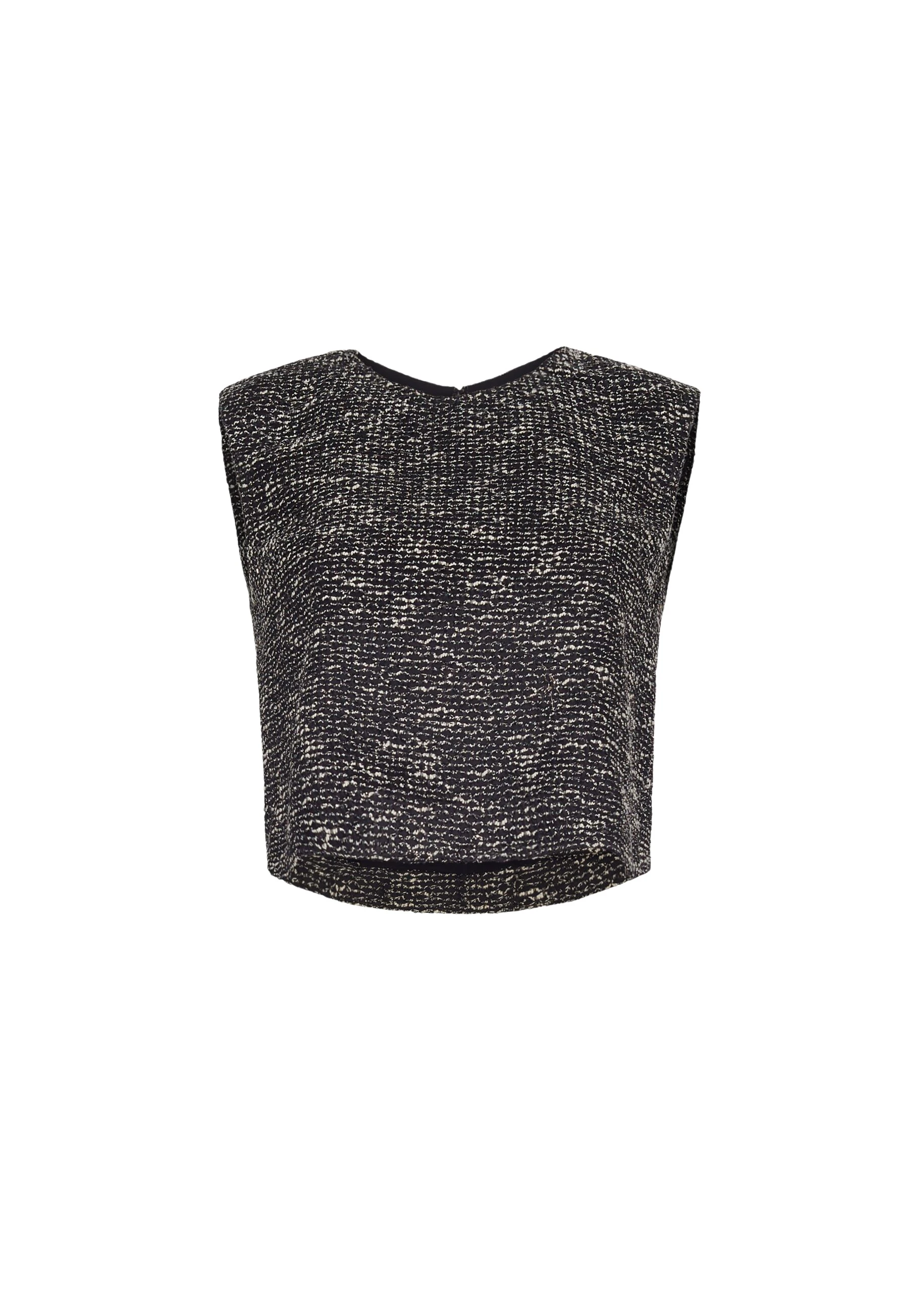 Adam Lippes Mercer Top in Black/Ivory