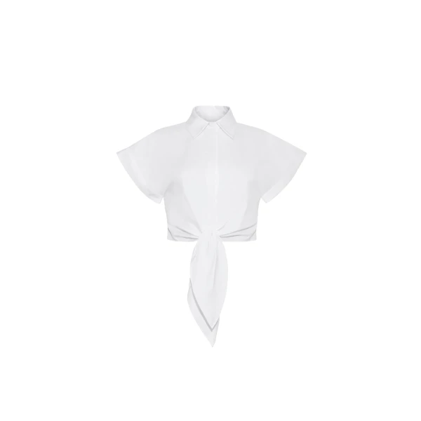 Adam Lippes Mila Top in White