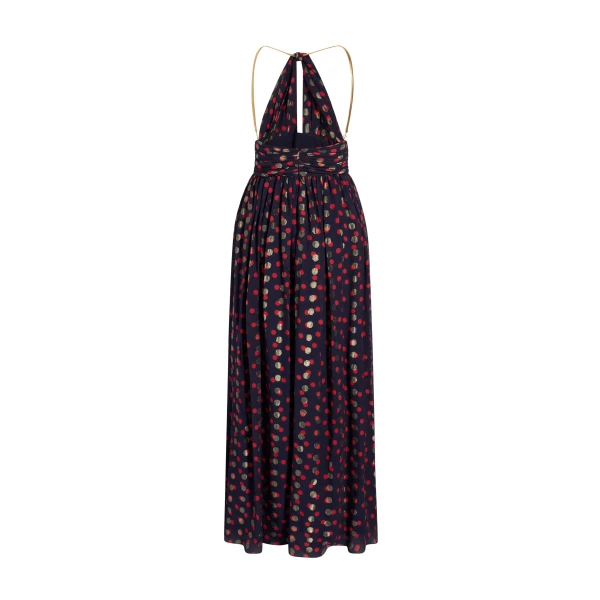 Adam Lippes Minette Dress in Navy Multi, view 4