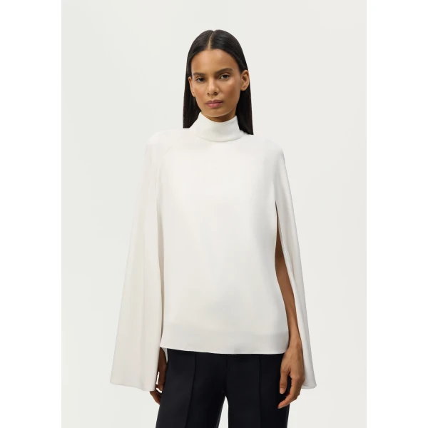 Adam Lippes Monroe Top in Ivory, view 4
