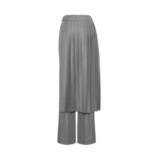 Adam Lippes Nara Pant in Heather Grey, view 4