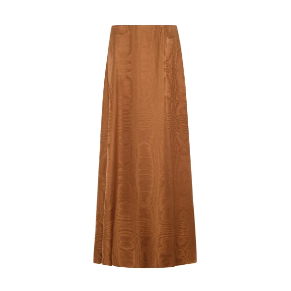 Adam Lippes Nova Skirt in Cognac
