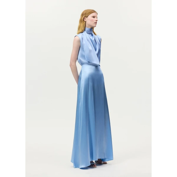 Adam Lippes Nova Skirt in Pale Blue, view 3